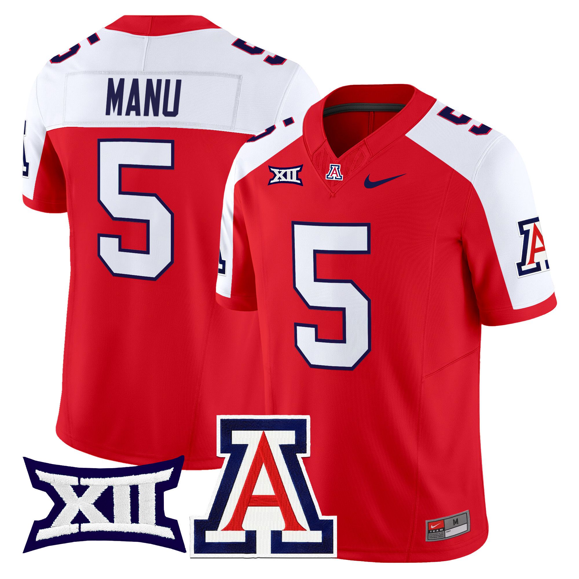 Men Arizona Wildcats #5 Manu Red Nike 2024 Vapor Limited NCAA Jersey